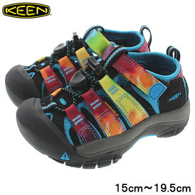 定番 子供 キーン KEEN サンダル ニューポート H2 NEWPORT H2 レインボータイダイ (CHILDREN) 1018447 【FMOK】【FNOG】[アウトドア][キャンプ]