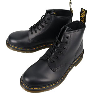 ドクターマーチン 101 SMOOTH LEATHER LACE UP BOOTS BLACK SMOOTH 