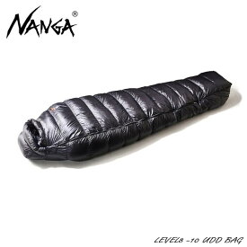 ナンガ NANGA 寝袋 レベル8 -10 UDDバッグ LEVEL8 -10 UDD BAG ブラック N18JBK14 レギュラー ［WA］［C］【GGON】