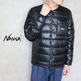 ナンガ NANGA インナー ダウン カーディガン デタッチャブルスリーブ メンズ INNER DOWN CARDIGAN DETACHABLE SLEEVE M ブラック ND2241-1B312 BLK［WA］【GHON】