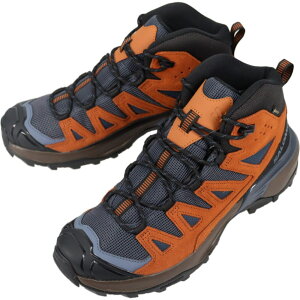 【最大100%ポイントバック※要エントリー】サロモン salomon ハイキングシューズ X ULTRA 360 LEATHER MID GORE-TEX ブルーナイト/キャラメルカフェ/グリザイユ 475707【GION】