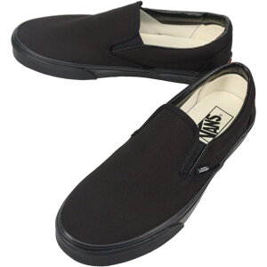 ���@���Y VANS �X�j�[�J�[ �N���V�b�N �X���b�|�� Classic Slip-On �u���b�N/�u���b�N VN000EYEBKA �yGKOG�z