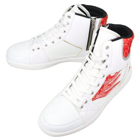 ドラゴンベアード DRAGON BEARD スニーカー DB S 2605y-J WHT/RED　ホワイト/レッド【GION】