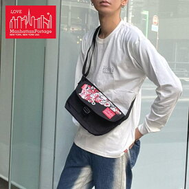 ＼4/25限定★抽選で2人に1人最大100%ポイントバック★要エントリー／マンハッタンポーテージ Manhattan Portage カジュアル メッセンジャー バッグ キャンバス アート プリント 2023 Casual Messenger Bag Canvas Art Print 2023 ブラック 1603-ART-23 BLK 【GHFF】