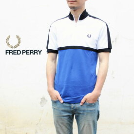 フレッドペリー FRED PERRY ウェア カラーブロック ポロシャツ COLOUR BLOCK POLO SHIRT M8666 I88(ブライトリーガル) ［WA］【GOOJ】