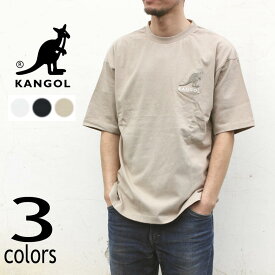 カンゴール KANGOL サガラ刺繍 Tシャツ C5132N オフホワイト(10) ブラック(N9) ベージュ(14)［WA］【GFOH】