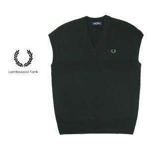 yőSz|CgҌvGg[ztbhy[ FRED PERRY YE[ ^N Lambswool Tank ubN K8567 102yGIFFz