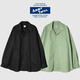 3月限定！最大全額ポイント還元※要エントリー アーミーツイル ARMY TWILL ウェア ライト ツイル ユーティリティー シャツ Light Twill Utility Shirt 2517002 ブラック グリーン［WA］【GJOG】