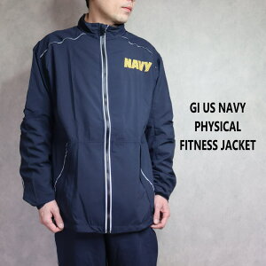GI US NAVY PHYSICAL FITNESS JACKET �A�����J�C�R �g���[�j���O �W���P�b�g �l�C�r�[ UDW521�mWA�n[IMP]�yGIOH�z