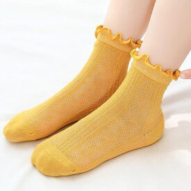 【1足380円/5足お得な1,150円&送料無料】春夏用 フリル付き ソックス ホワイト 無地 ジュニア キッズ靴下 ベビー靴下 子供 靴下 ジュニア 女の子 子供 靴下 キッズ　靴下 平編み 無地 学校 小学生 子供用 白 入学式 卒業式 通学 発表会 お遊戯会 子供服