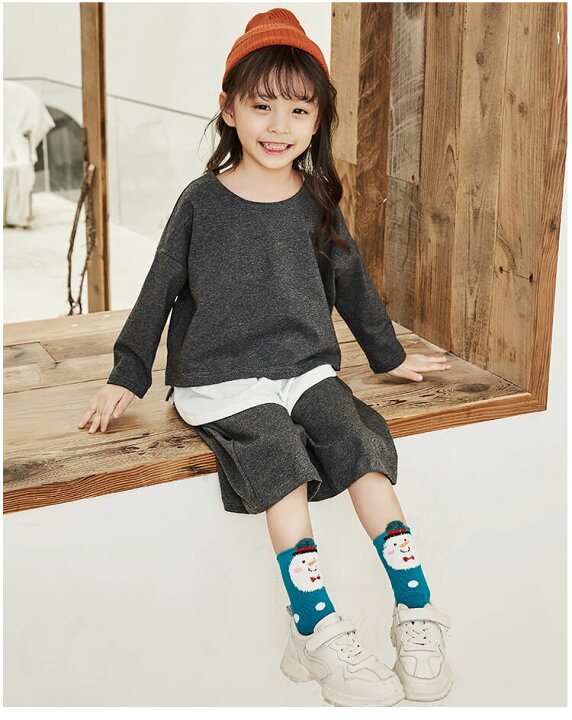 日本初の 靴下 ソックス 花柄 子ども用 14～16cm 5足セット