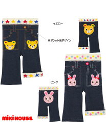 スパッツ ミキハウス mikihouse おしりに プッチー＆うさこ 8分丈 80 90 100cm 13-9806-847 セール 10%OFF SALE 子供 キッズ ベビー 日本製 MADE IN JAPAN_ss