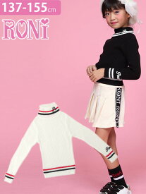 ロニィ RONI ライン入り タートルネック セーター 137-146cm 145 138563040 子供服 キッズ ジュニア 女の子 セール 70% OFF SALE ホワイト_ss