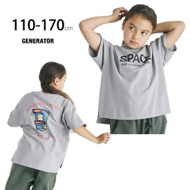 ジェネレーター SPACE Tシャツ 半袖 メンズ レディース 大人 男の子 女の子 160-170cm フリーサイズ GENERATOR CASUAL 923406F セール 50%OFF SALE