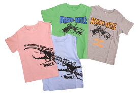1000円 ポッキリ 昆虫 半袖 Tシャツ 110cm 120cm 130cm 綿100％ カブトムシ クワガタ ビートル シンプル 子供服 キッズ 夏 男の子 Insect インセクト トップス プリント 虫 かぶと虫 かぶとむし
