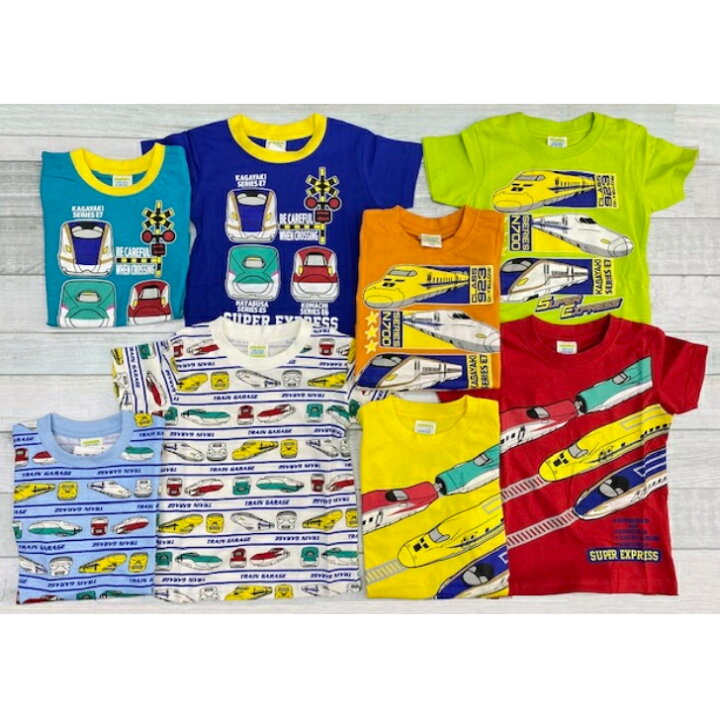 楽天市場】新幹線 電車 乗り物 半袖Tシャツ 100cm 110cm 120cm 綿100  