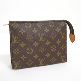 【LOUIS VUITTON】ルイヴィトン ポシェット・トワレット19 ポーチ モノグラム ブラウン M47544 882TH【中古】【代金引換不可】/ok06066md