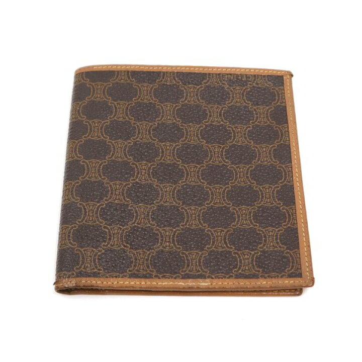 楽天市場】【CELINE】セリーヌ マカダム ニつ折り財布 PVC/レザー  