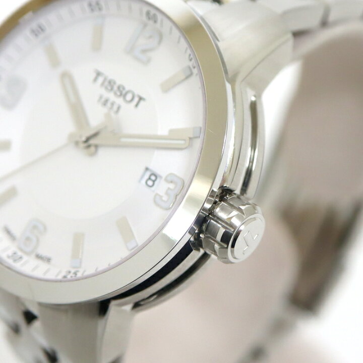 楽天市場】【TISSOT】ティソ クオーツ 腕時計 デイト SS 白文字盤 