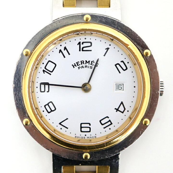 楽天市場】【HERMES】エルメス クリッパー 腕時計 コンビ メンズ QZ SS  