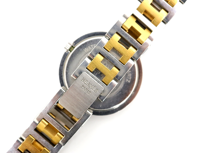 楽天市場】【HERMES】エルメス クリッパー 腕時計 コンビ メンズ QZ SS