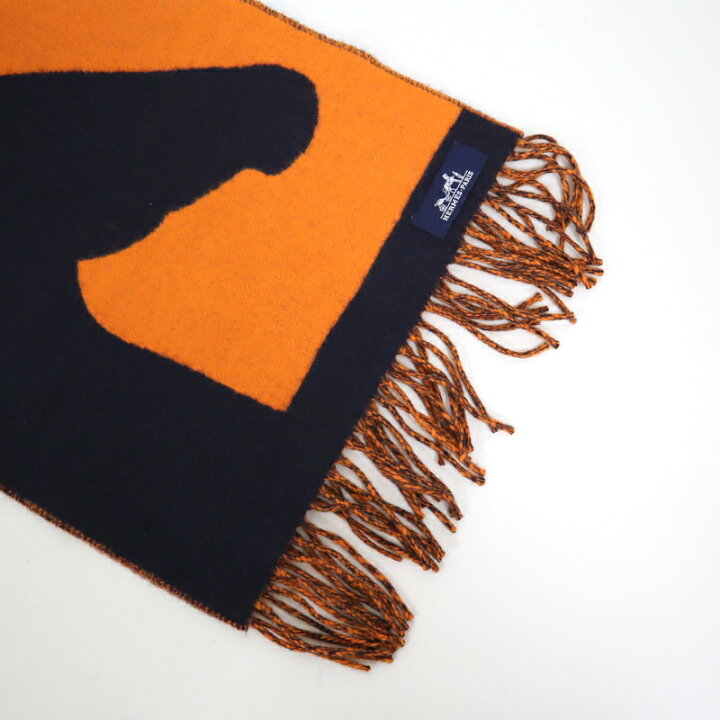 楽天市場】【HERMWS】エルメス マフラー ラブストーリー 馬柄 オレンジ  