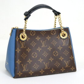 【LOUIS VUITTON】ルイヴィトン スレンヌBB ショルダーバッグ モノグラム ブラウン×ブルー M44299 DU4188 RFID【中古】【代金引換不可】/br5604tg