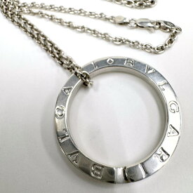 【BVLGARI】ブルガリ キーリング・チェーンネックレス ロング シルバー 925 58.0cm 22.4g【中古】【代金引換不可】/kr18374md