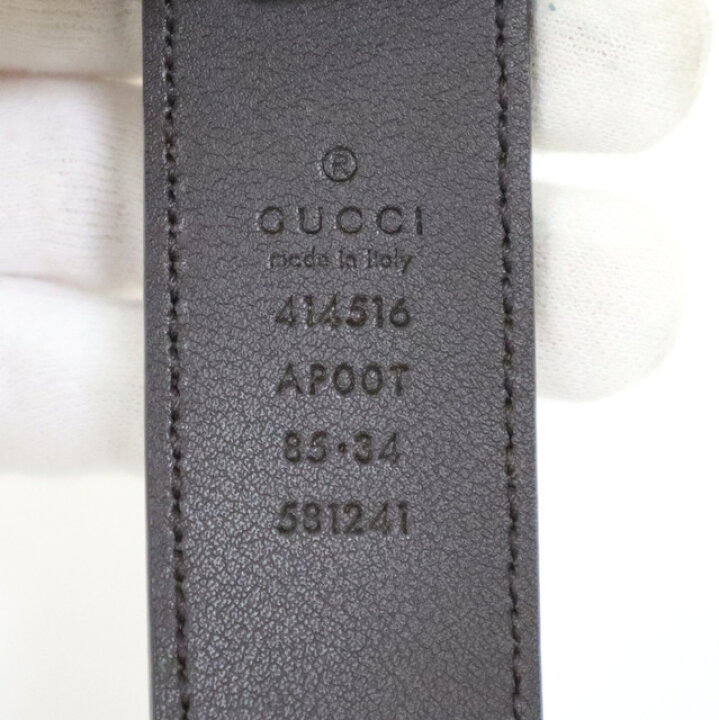 楽天市場】【GUCCI】グッチ ダブルGバックル レザー ベルト 414516  