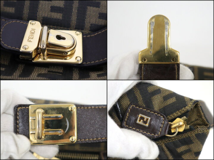 楽天市場】【FENDI】フェンディ バニティバック 化粧ポーチ ズッカ柄 