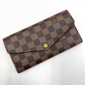 【LOUIS VUITTON】ルイヴィトン ポルトフォイユサラ 二つ折り長財布 ダミエ エベヌ N63209 CT0159【中古】【代金引換不可】/tm11975kw