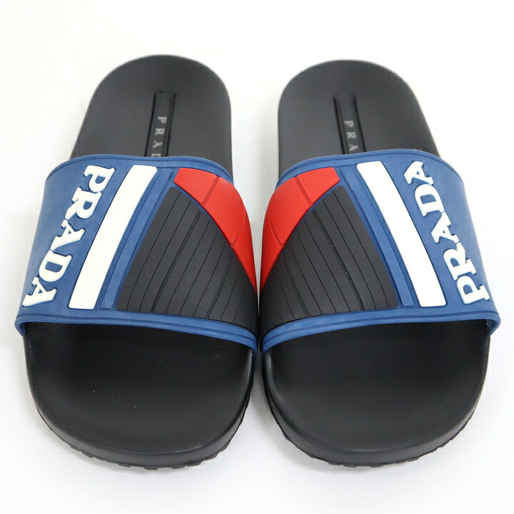 楽天市場】【PRADA】プラダ サンダル ラバー 7サイズ(26cm)ブラック  