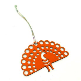 【HERMES】エルメス プティアッシュ バッグチャーム トゴ×エプソン オレンジ×グレー【中古】【代金引換不可】/he11038035br