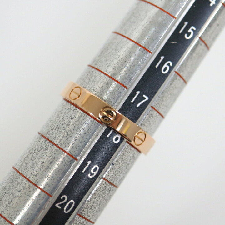 楽天市場】【Cartier】カルティエ ミニラブリング 750PG ＃58（18号 