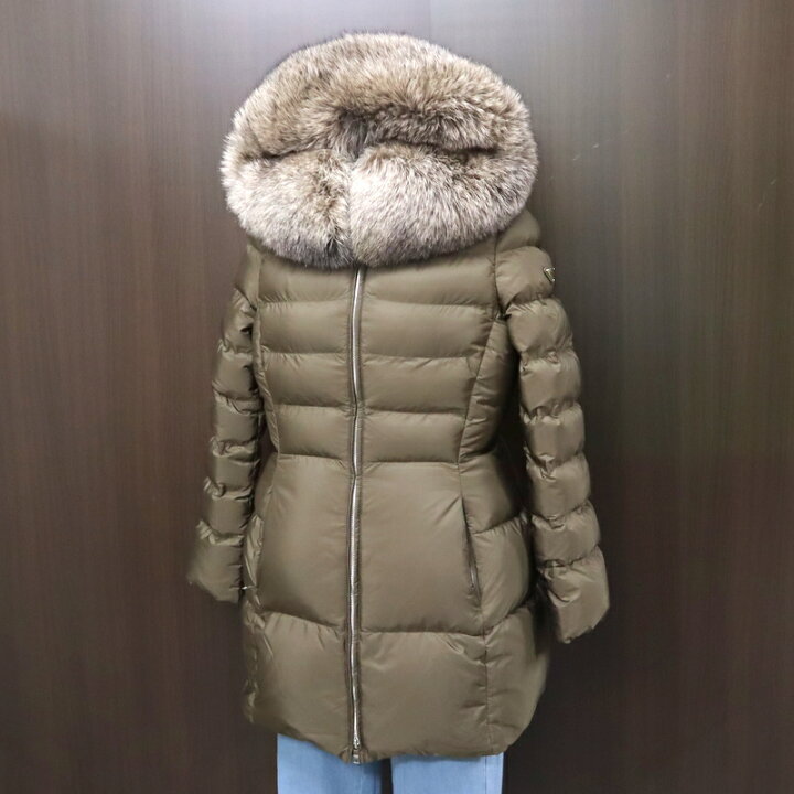 楽天市場】【PRADA】プラダ ブルーフォックスファー ダウンコート 