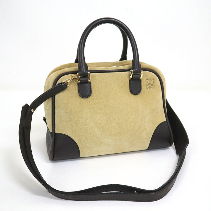 楽天市場】【LOEWE】ロエベ 2WAYバッグ アナグラム スウェード×レザー 