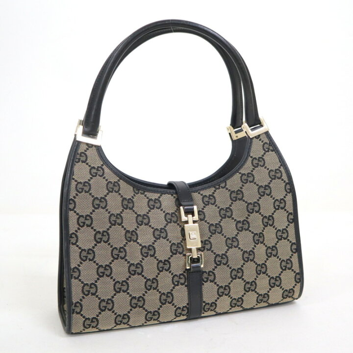 楽天市場】【GUCCI】グッチ ジャッキー ハンドバッグ GGキャンバス 