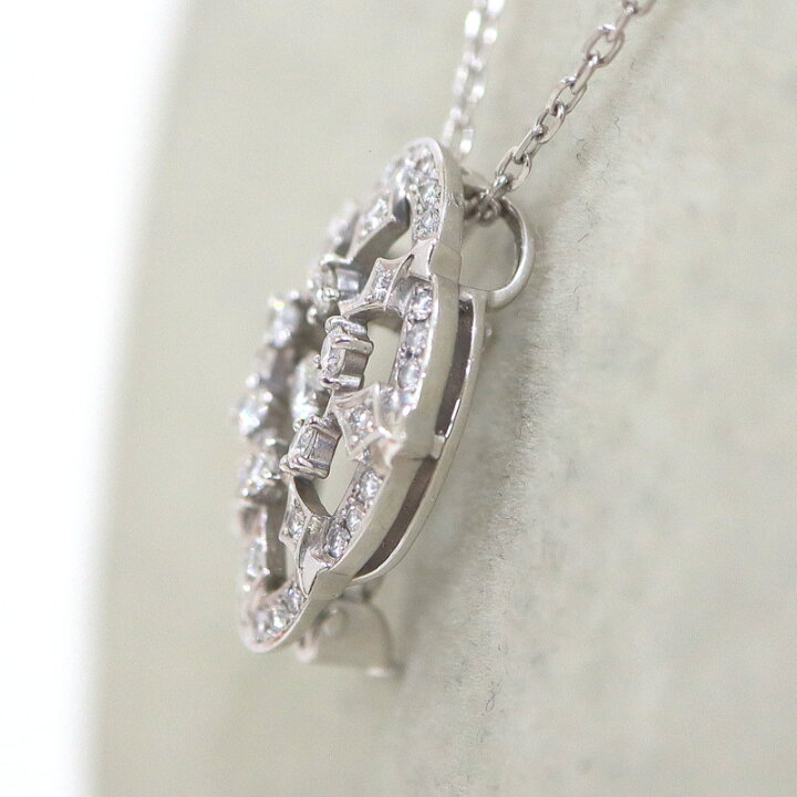 楽天市場】【MIKIMOTO】ミキモト スイングダイヤ・ネックレス K18WG  