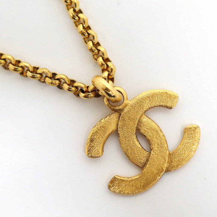 楽天市場】【CHANEL】シャネル ヴィンテージネックレス GP×チェーン×CC 