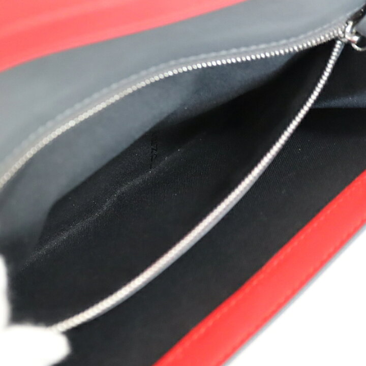 楽天市場】【FENDI】フェンディ 二つ折り長財布 レザー グレー  