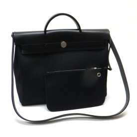 【HERMES】エルメス メッセンジャーエールバッグ39 トワルミリタリー×ヴァッシュハンター ブラック W刻 2024年【中古】【代金引換不可】/he11037938br