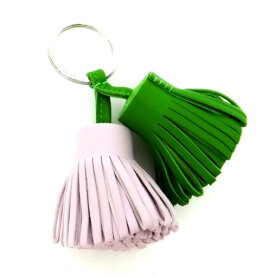 【HERMES】エルメス カルメン ウノドス キーリング アニューミロ ヴェールユッカ×モーヴペール 【中古】【代金引換不可】/he11038101br