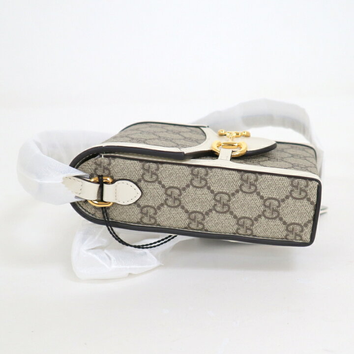 楽天市場】【GUCCI】グッチ 縦型ショルダーバッグ ホースビット GG  