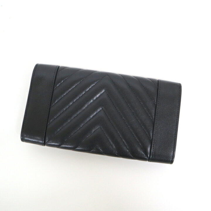 楽天市場】【CHANEL】シャネル マドモアゼル Vステッチ 二つ折り長財布 