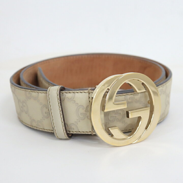 楽天市場】【GUCCI】グッチ インターロッキングGバックルベルト 36/90 