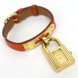 【HERMES】エルメス ケリーウォッチ 腕時計 オレンジ 691288 〇Y番【中古】【代金引換不可】/md15287ar