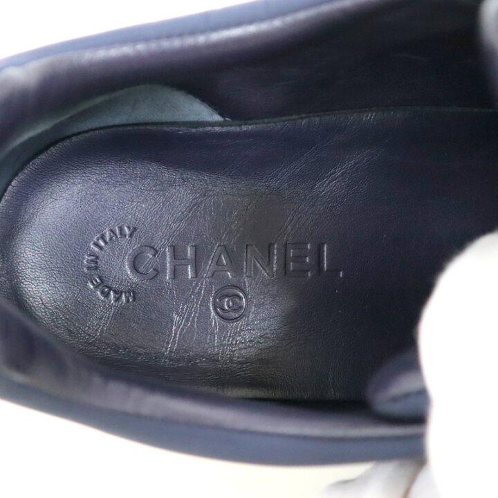 楽天市場】【CHANEL】シャネル ココマークスニーカー G31712 ネイビー  