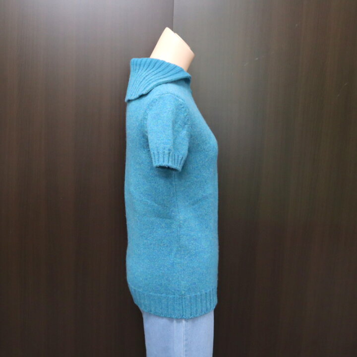 楽天市場】【CHANEL】シャネル 半袖セーター ブルー ＃38（M）【中古  