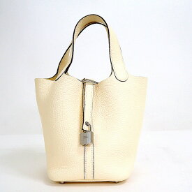 【HERMES】エルメス ピコタンロックPM トリヨンクレマンス ナタ シルバー金具 Z刻印(2021年製)【中古】【代金引換不可】/md16353tm