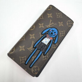 【LOUIS VUITTON】ルイヴィトン ポルトフォイユブラザNM 二つ折り長財布 モノグラム LVフレンズ M80158 TA0211【中古】【代金引換不可】/ok07534md